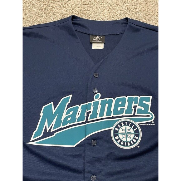 Vintage Seattle Mariners Logo Athletic General Merchandise Mens Size XL Jersey - Picture 2 of 3